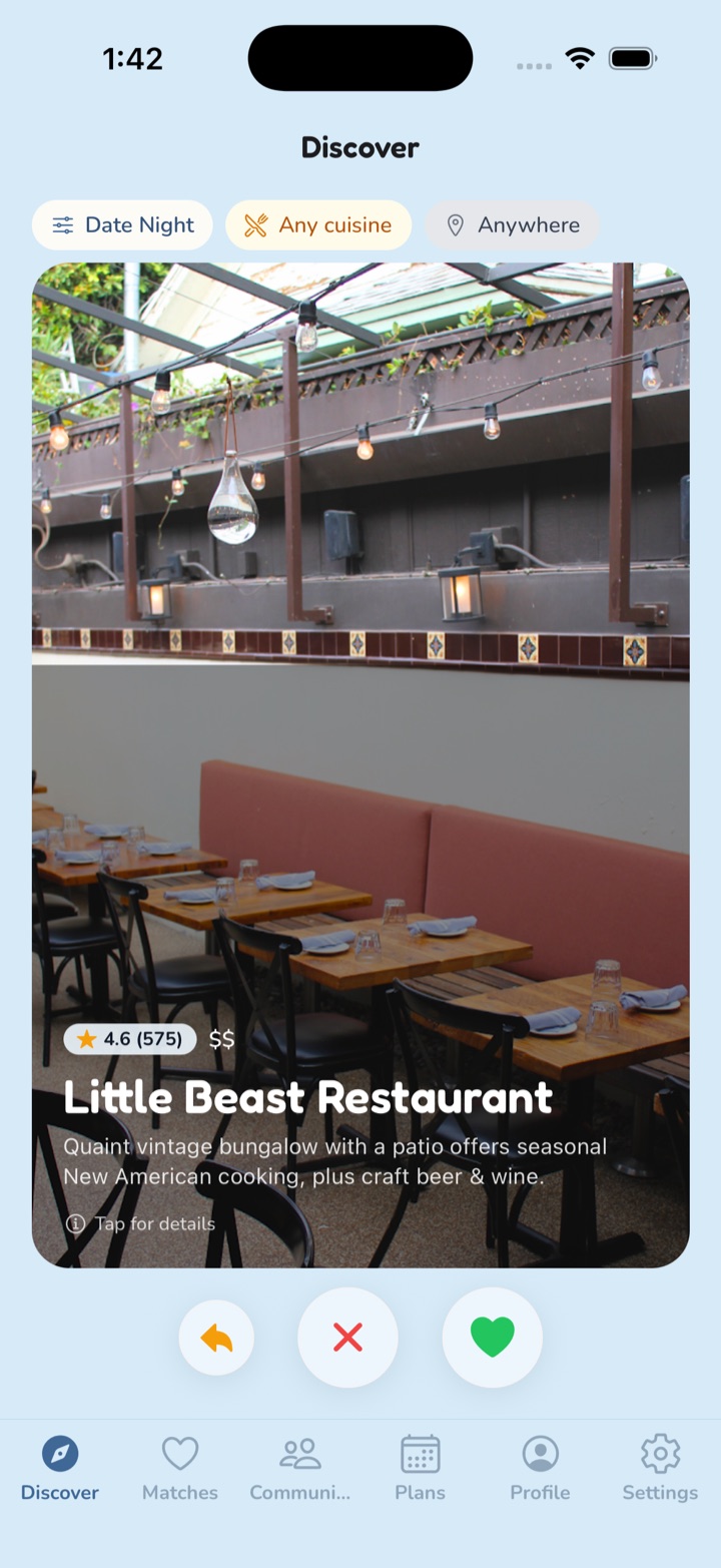 A date spot to swipe in Dae — Little Beast Restaurant, rated 4.6