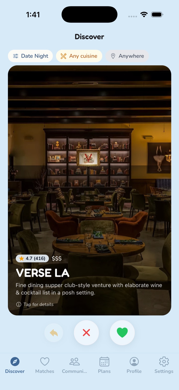 A date spot to swipe in Dae — Verse LA, a fine-dining supper club rated 4.7